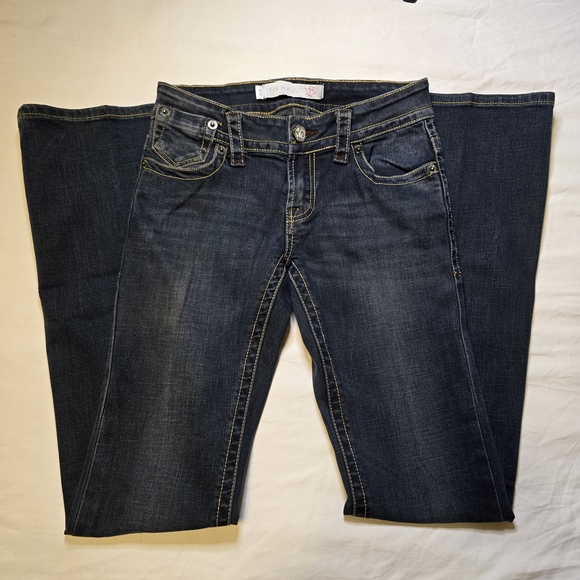 Tin Haul Denim - Tin Haul Dark Blue Women's Flare Jeans